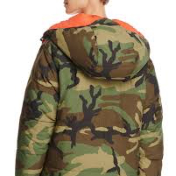 NWT Kendall & Kylie camo/orange reversible jkt - Picture 4 of 8